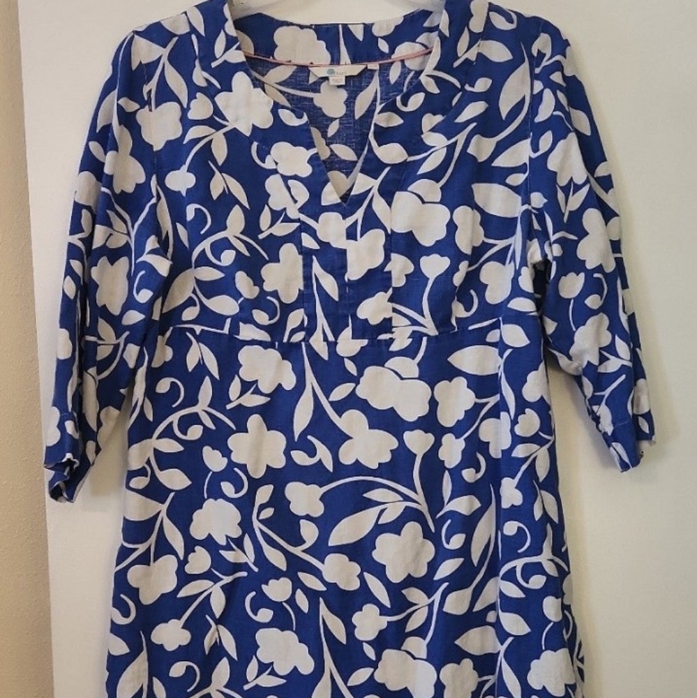 Boden Women's Linen Tunic Dress Size US 14 R